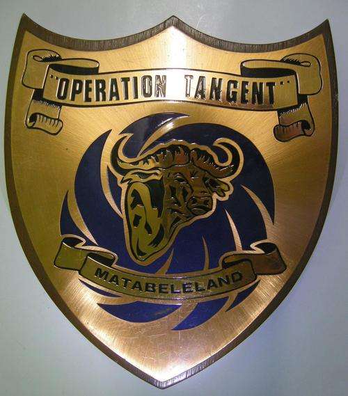 Plaque Rhodesian Operation Tangent Matabeleland