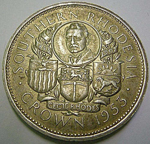 Coin Southern Rhodesia Crown 1953 Circulated