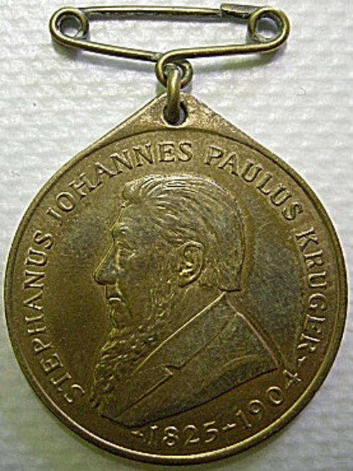 Medallion Krugerstandbeeldverskuiwing Kerkplein Pretoria Onthulling 11.10.1954 Bronze 32mm