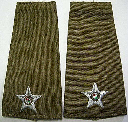 SA Army Rank Insignia 2nd Lieutenant Embroidered Pair