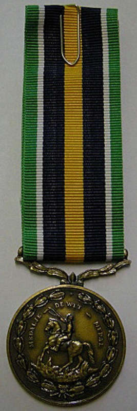 De Wet Medal Numbered Full Size