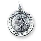 Saint Christopher Silver Pendant