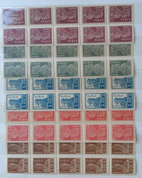 Russia 1923, full set in blocks of 10.
