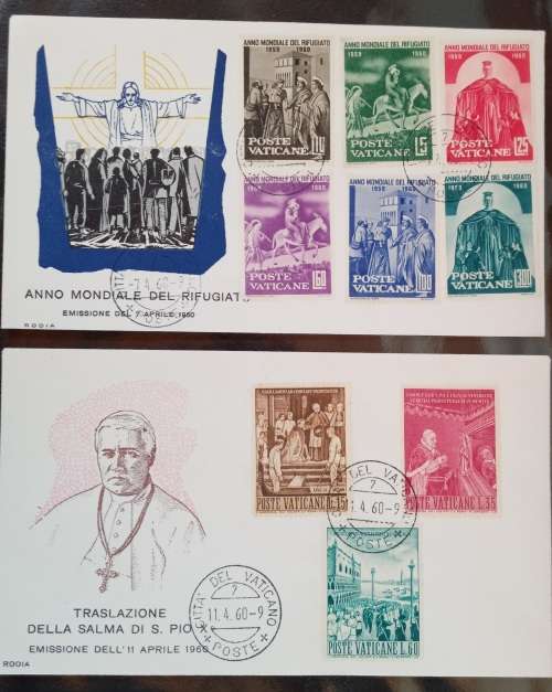 1960 Vatican City 2 x FDC`s.