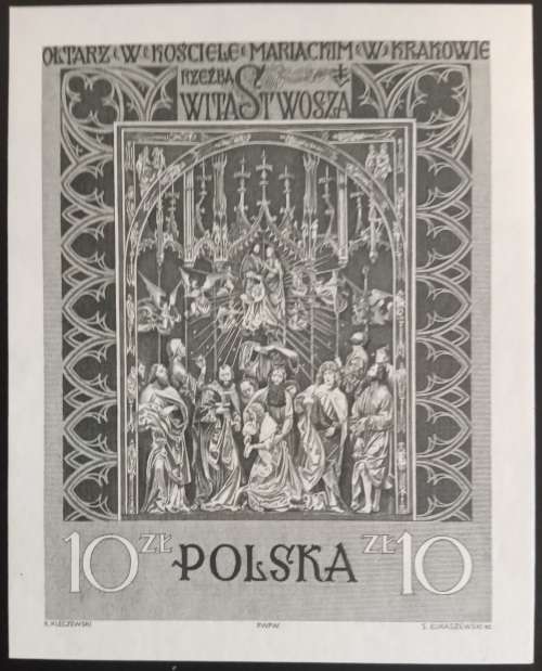 1960 Poland Krakow Altar minisheet MNH imperf