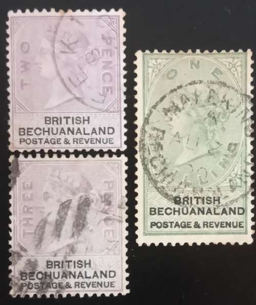 1887 British Bechuanaland used selection