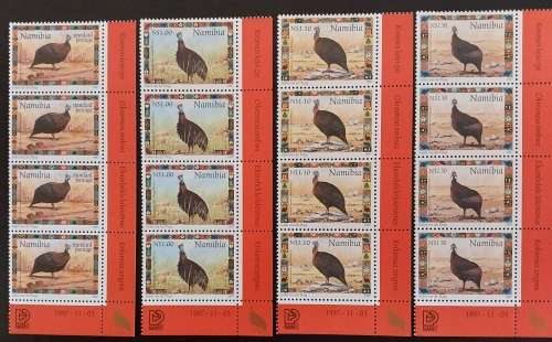 1997 Namibia Christmas Issue full set in control blocks of 4