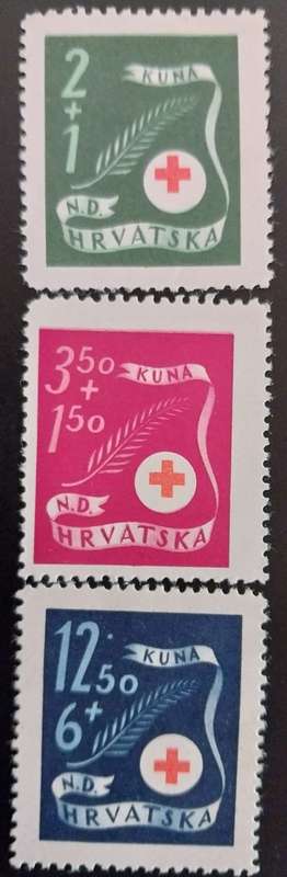 1944 Croatia Red Cross full set MLH