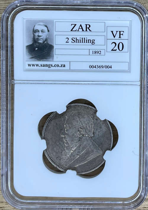 1892 ZAR 2 SHILLINGS - Only 55206 minted!!!
