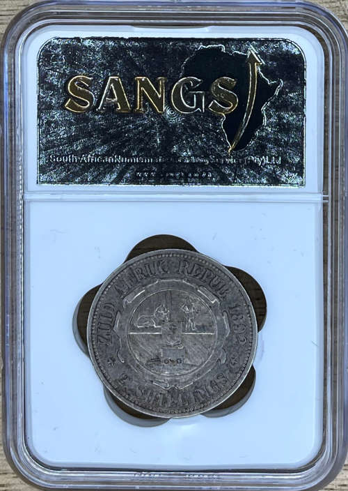1892 ZAR 2 SHILLINGS - Only 55206 minted!!!