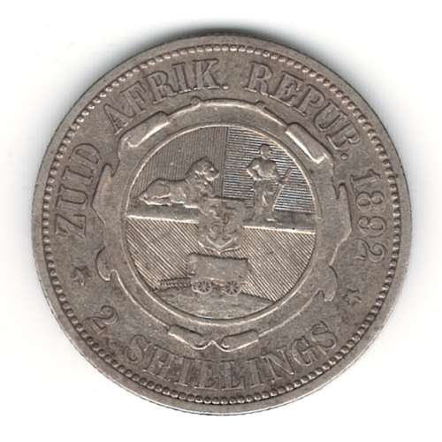 1892 ZAR 2 SHILLINGS - Only 55206 minted!!!
