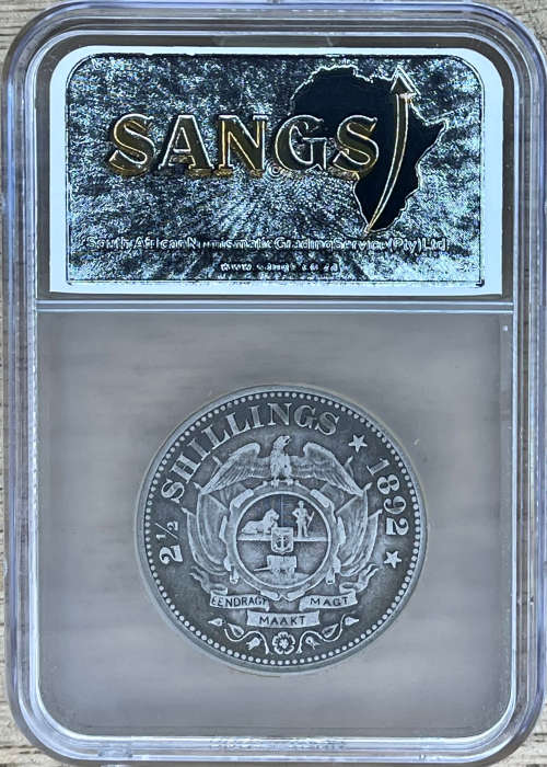 1892 ZAR 2.5 SHILLINGS - Only 16300 minted!!!