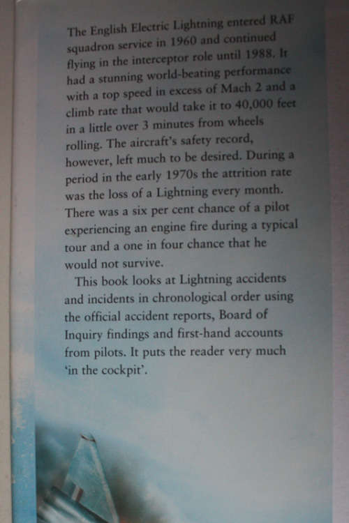 Lightning Eject, The Dubious Safety Record of Britain`s only Supersonic Fighter by Peter Caygill