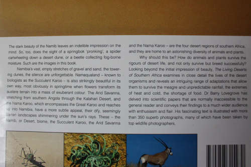 The Living Deserts of Southern Africa by Barry Lovegrove