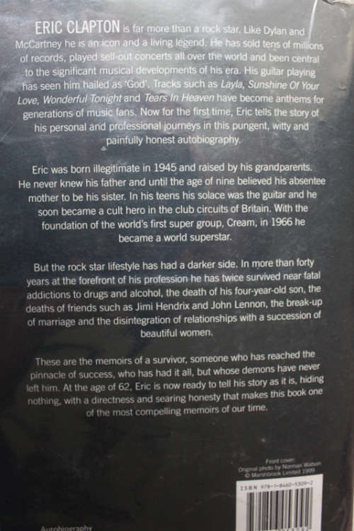 Eric Clapton, The Autobiography