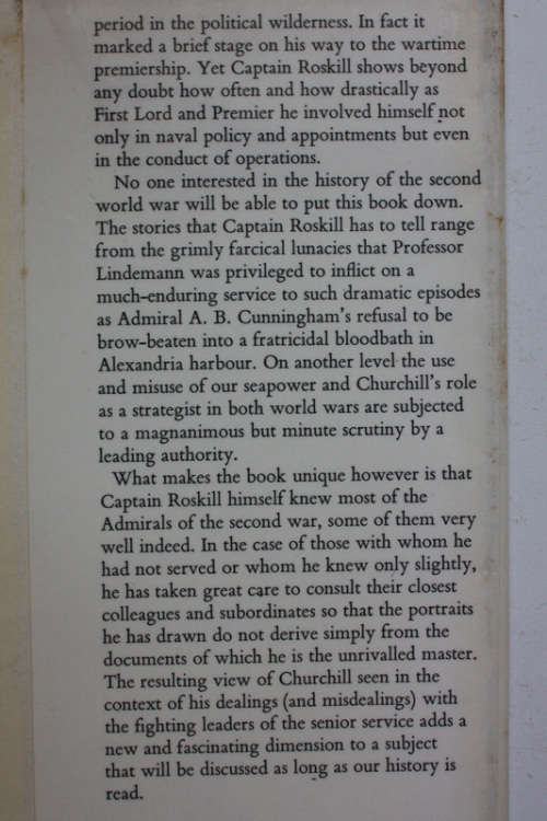 Churchill and The Generals by Stephen Roskill