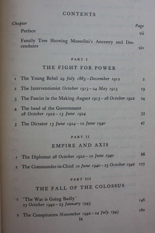 Benito Mussolini, A Biography by Christopher Hibbert