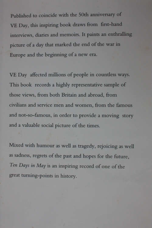 Ten Days in May, The People`s Story of VE Day by Russsell Miller with Renate Miller