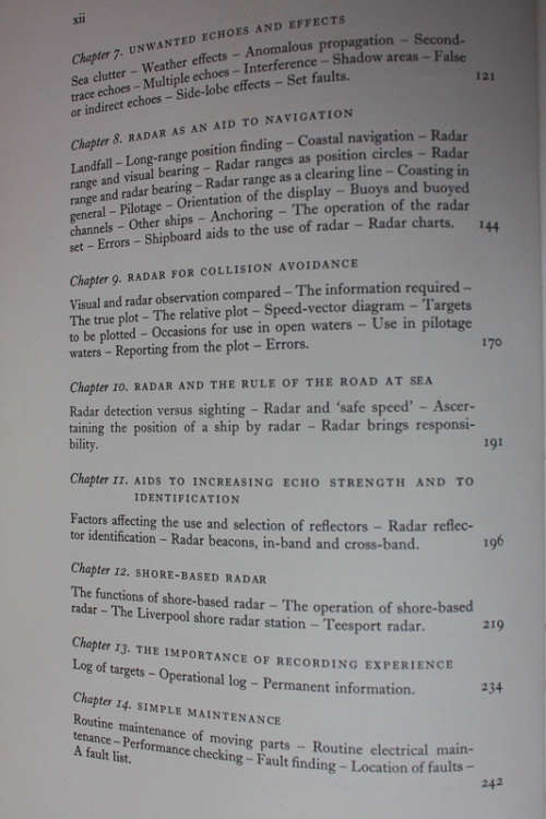 The Use of Radar at Sea edited by Captain FJ Wylie (Fifth Revised Edition)