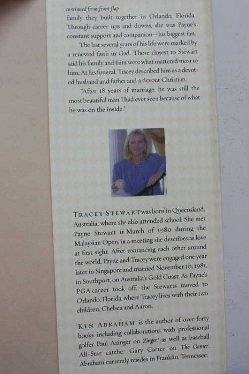 Payne Stewart, The Authorized Biography by Tracey Stewart with Ken Abraham