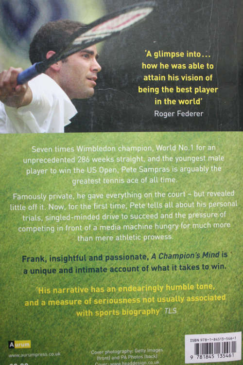 A Champion`s Mind: The Autobiography by Pete Sampras with Peter Bodo