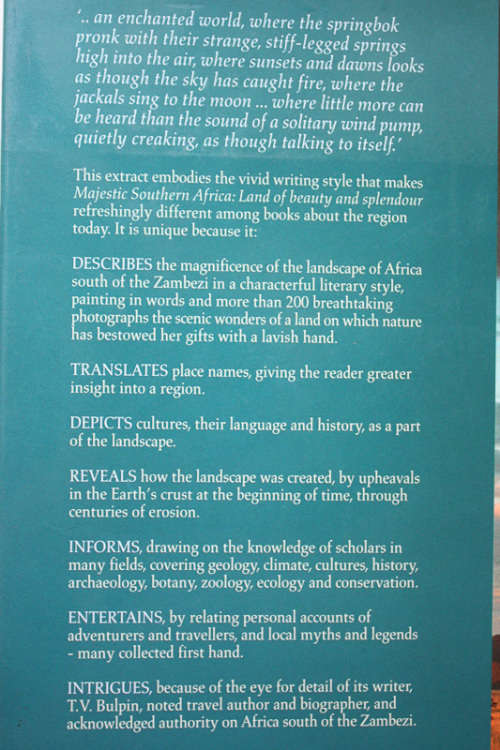 Majestic Southern Africa, Land of Beauty and Splendour by TV Bulpin