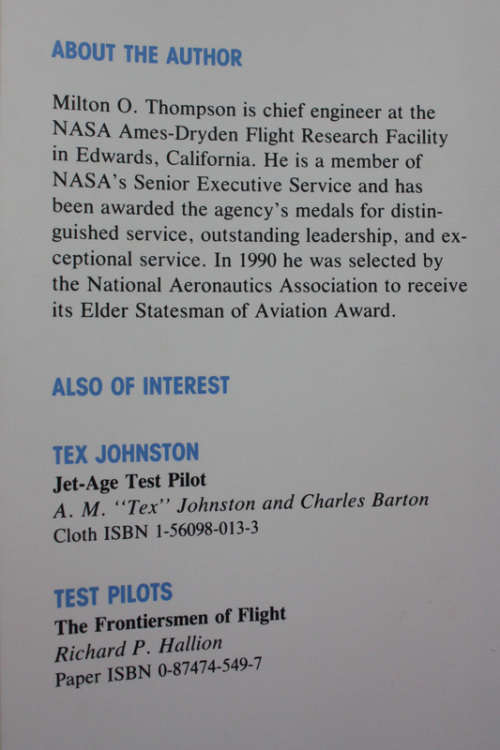 At The Edge Of Space: The X-15 Flight Program by Milton O Thompson