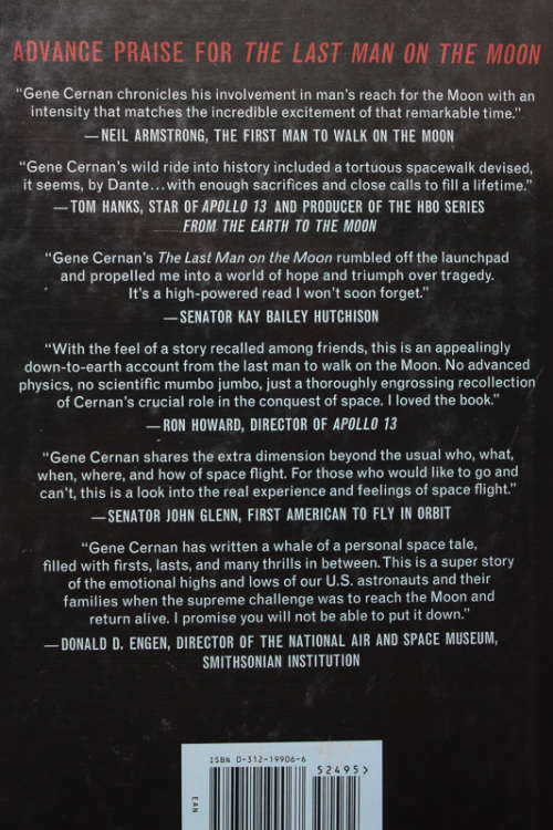 The Last Man On The Moon: Astronaut Eugene Cernan and America`s Race in Space by Eugene Cernan