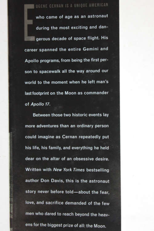 The Last Man On The Moon: Astronaut Eugene Cernan and America`s Race in Space by Eugene Cernan