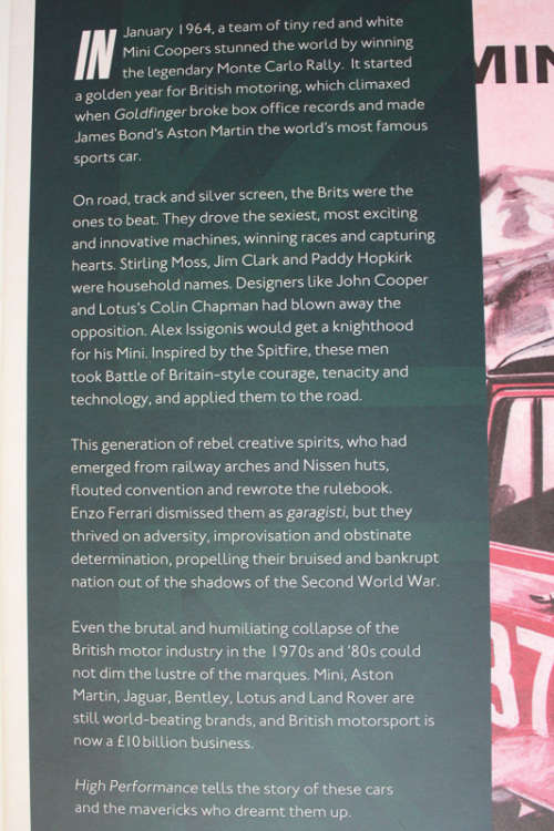 High Performance: When Britain Ruled the Roads by Peter Grimsdale