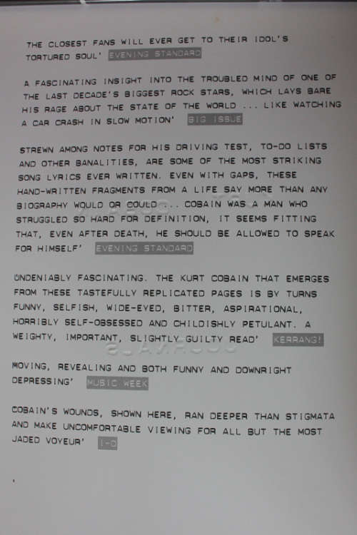 Kurt Cobain Journals
