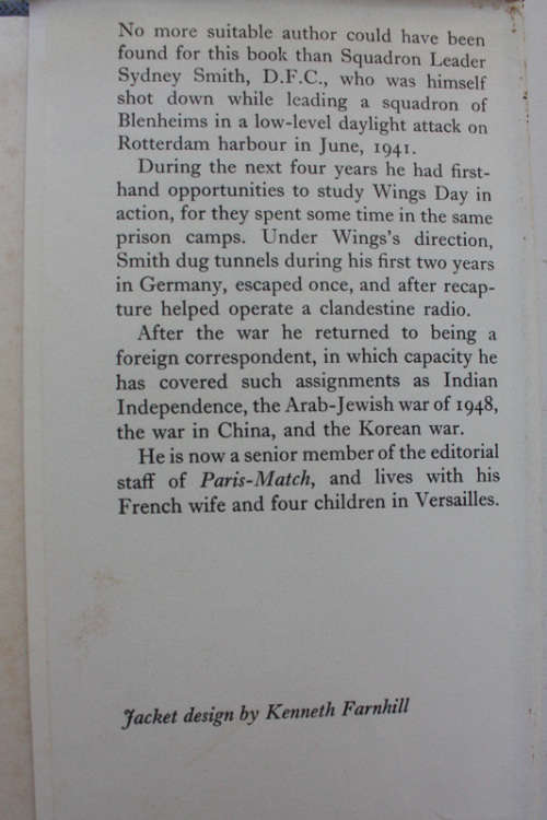 Wings Day: The Story of the Man who led the RAF`s Epic Battle in German Captivity by Sydney Smith