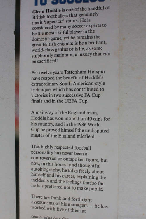 Spurred to Success: the Autobiography of Glenn Hoddle