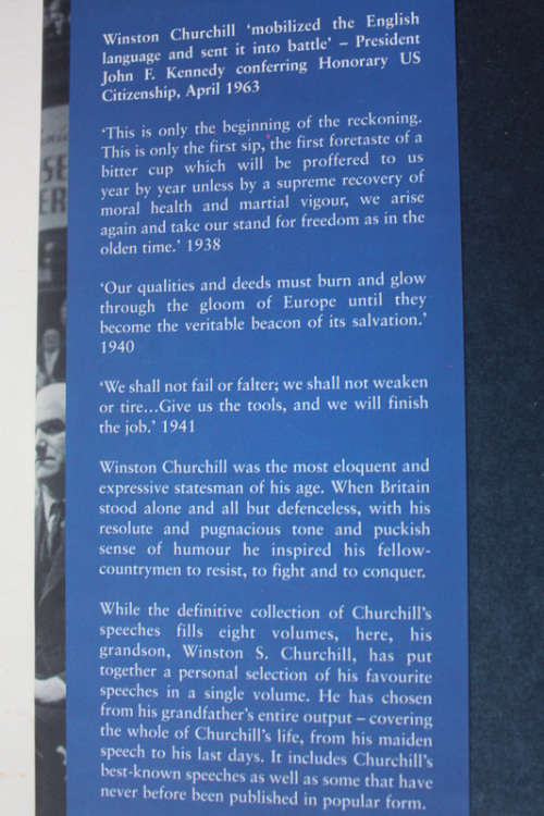 Never Give In! The Best of Winston Churchill`s Speeches selected and edited by his Grandson