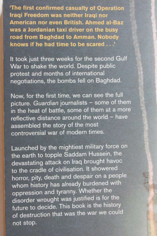 The War We Could Not Stop: The Real Story of the Battle for Iraq edited by Randeep Ramesh