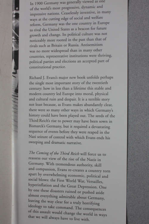 The Coming of the Third Reich by Richard J. Evans