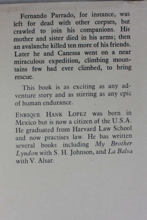 The Highest Hell: First Full Account of the Andes Air Crash by Enrique Hank Lopez