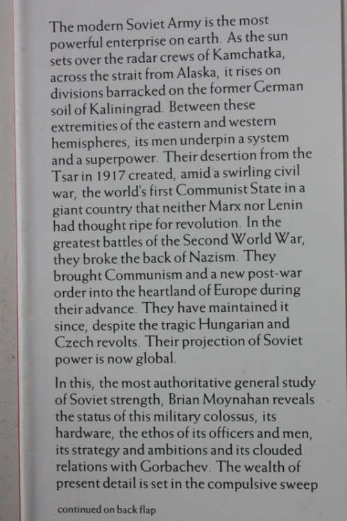 The Claws Of The Bear:  A History of the Soviet Armed Forces by Brian Moynahan