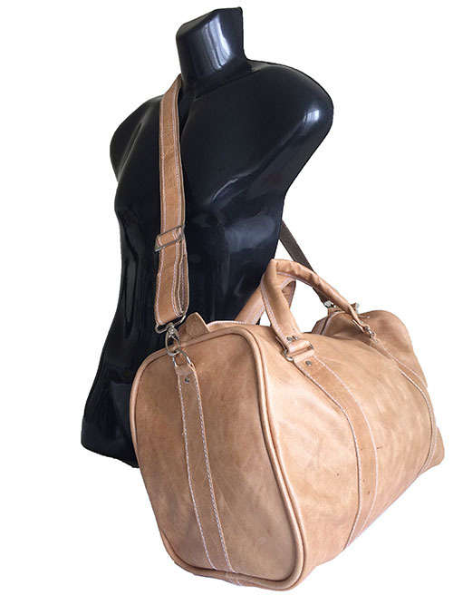 Latest Genuine Leather High Quality Handcrafted Duffel, Travel, Gym Bag - Unisex