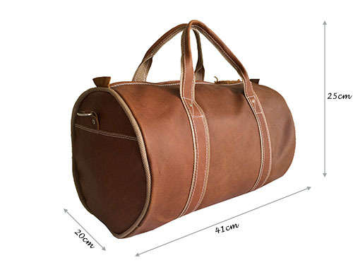 100% Real Leather Duffel Bag, High Quality Handcrafted Luggage, Travel, Gym, Weekender Bag , Unisex