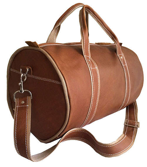 100% Real Leather Duffel Bag, High Quality Handcrafted Luggage, Travel, Gym, Weekender Bag , Unisex