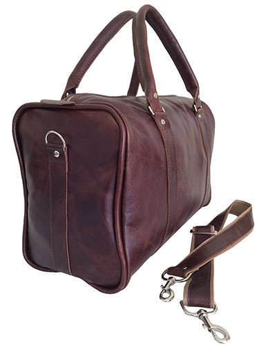 100% Genuine Leather High Quality Handcrafted Duffel, Luggage, Travel, Gym Bag - Unisex