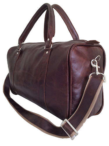 100% Genuine Leather High Quality Handcrafted Duffel, Luggage, Travel, Gym Bag - Unisex