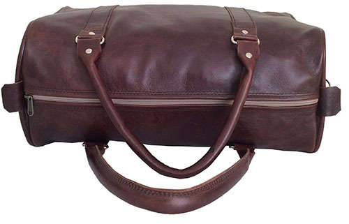 100% Genuine Leather High Quality Handcrafted Duffel, Luggage, Travel, Gym Bag - Unisex