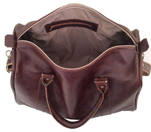 100% Genuine Leather High Quality Handcrafted Duffel, Luggage, Travel, Gym Bag - Unisex