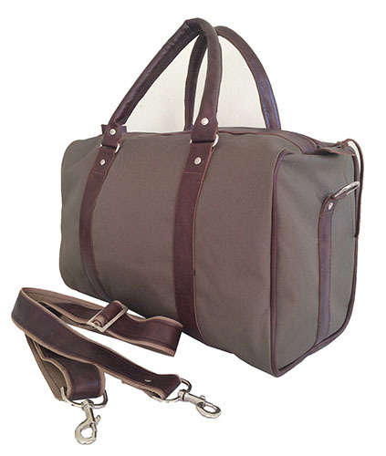 Stylish Canvas Leather Traveling, Luggage,Sports Shoulder Duffel Weekend Gym Handcrafted Bag