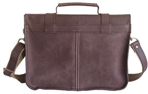Genuine Leather Shoulder Messenger Briefcase,Handbag Fits 14 Inch Laptop, Apple, iPad, Mac book