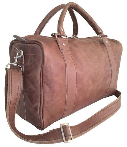 100% Genuine Leather High Quality Handcrafted Duffel, Luggage, Travel, Gym Bag - Unisex