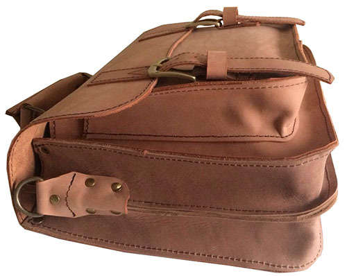 Genuine Leather Shoulder Messenger Briefcase,Handbag Fits 13 Inch Laptop, Apple, iPad, Mac book