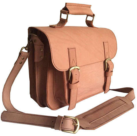 Genuine Leather Shoulder Messenger Briefcase,Handbag Fits 13 Inch Laptop, Apple, iPad, Mac book